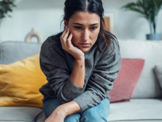 Mujer con trastorno límite de la personalidad.